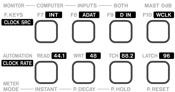TASCAM FW1884 - Paramétrages d'horloge numérique (word sync) - 5