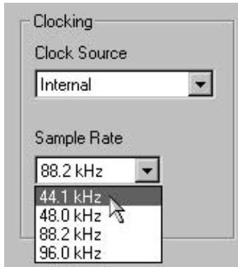 TASCAM FW1884 - Paramétrages d'horloge numérique (word sync) - 7