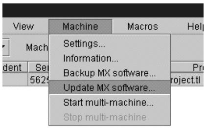 TASCAM MX-2424 - Mise à jour du système d'exploitation MX-OS dans un MX-2424 - 2