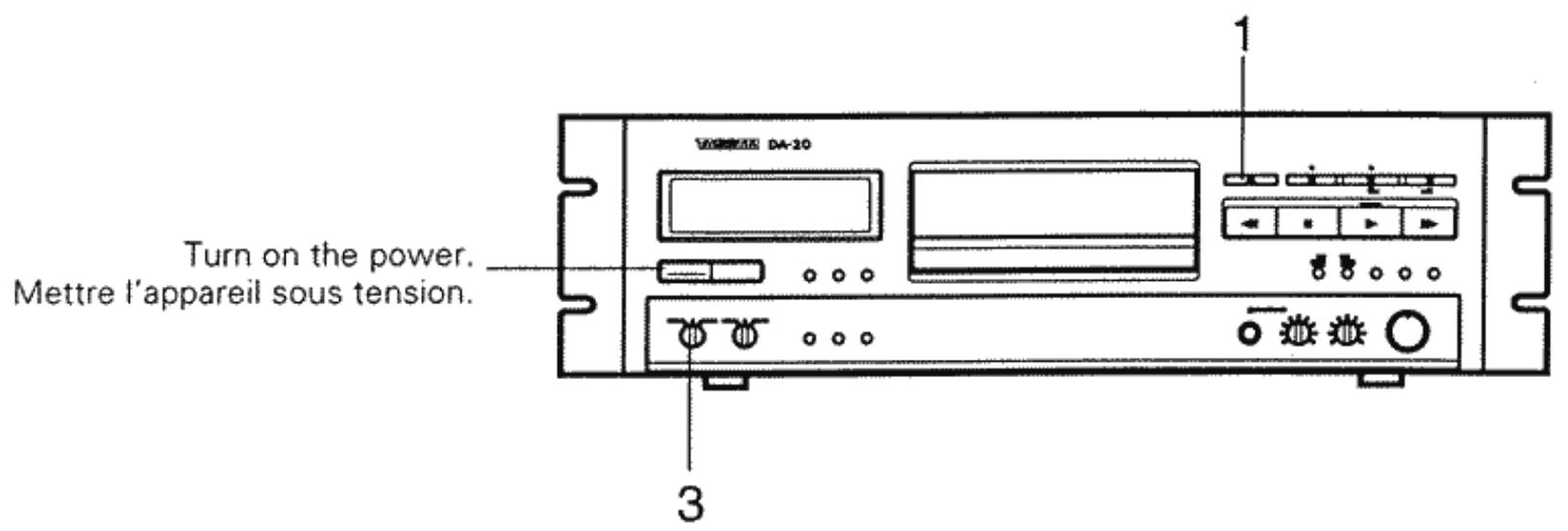 TASCAM DA-20 - Affichage des données TOC - 11