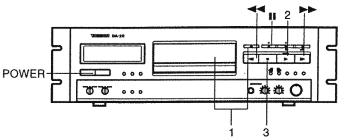 TASCAM DA-20 - Opération de base - 1