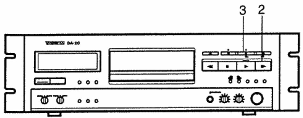 TASCAM DA-20 - Remarque: - 1
