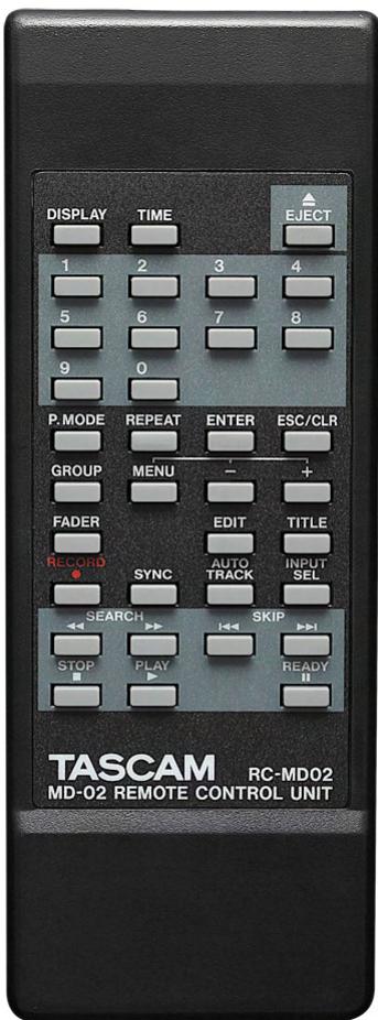 TASCAM MD-02 - Caractéristiques techniques - 1