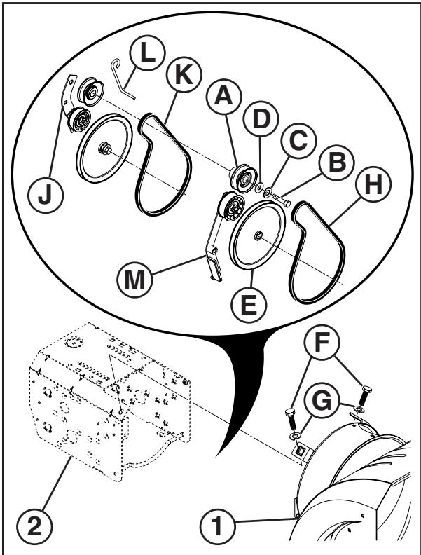 PARTNER PSB240 - Pour enlever le couvercle de la couronne - 2