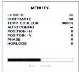 NESX NE 1508 TFT - Configuration en mode PC - 1