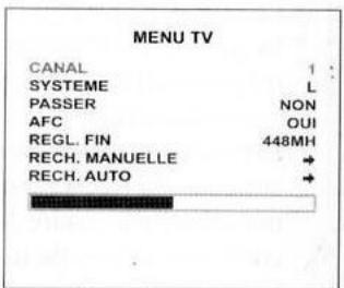 NESX NE 1508 TFT - Recherche automatique des CANAUX - 1