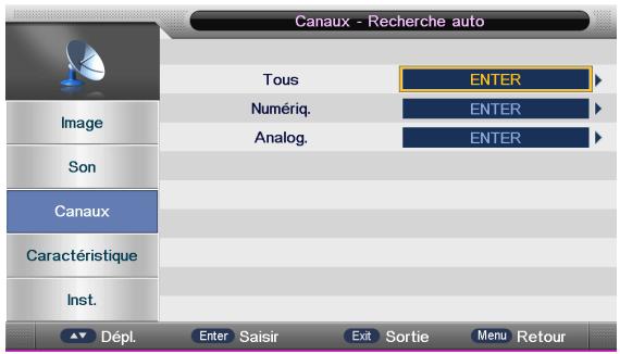 NESX NE-19U - Recherche automatique des programmes - 1