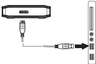 DANE-ELEC SO MOBILE SUPERSPEED PORTABLE USB3.0 - Branchement - 1