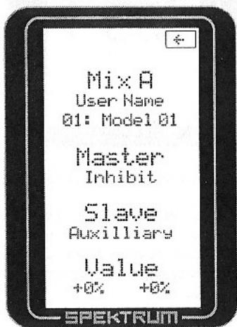 SPEKTRUM DX3R - Mixage : - 1