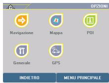 VIAMICHELIN X-930 - 2.3- ViaMichelin Navigation : OPZIONI - 2