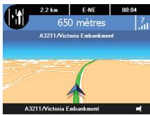VIAMICHELIN X-930 - Les options de l'écran de navigation - 1