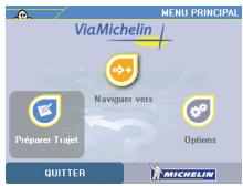 VIAMICHELIN X-930 - ViaMichelin navigation : préparer un trajet - 1