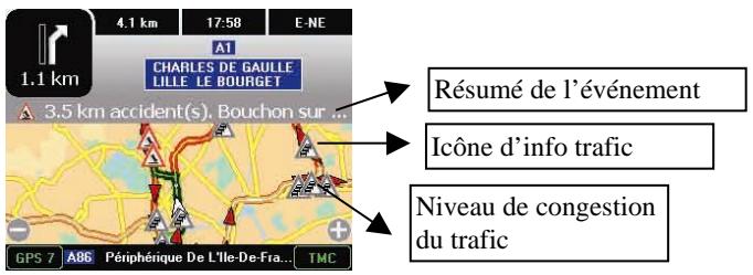 VIAMICHELIN X-980T - Afficher liste messages traffic - 1
