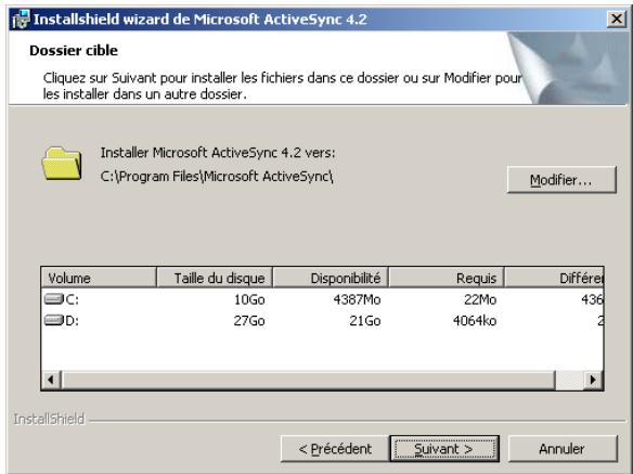 VIAMICHELIN NAVIGATION VERSION 7 - INSTALLATION MICROSOFT ACTIVESYNC - 4
