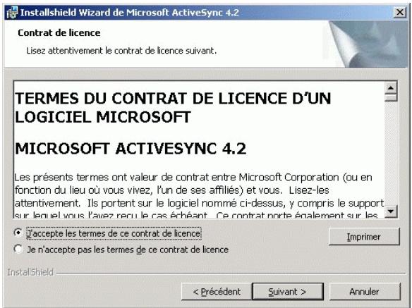 VIAMICHELIN NAVIGATION VERSION 7 - INSTALLATION MICROSOFT ACTIVESYNC - 2