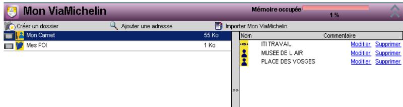VIAMICHELIN NAVIGATION VERSION 7 - Exemple : - 3