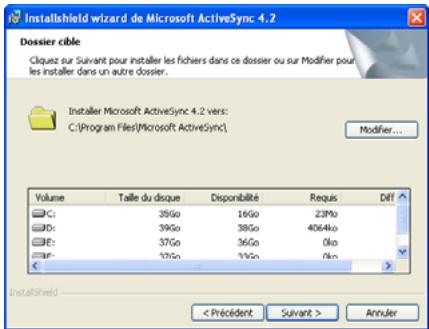 VIAMICHELIN NAVIGATION VERSION 7 - INSTALLATION MICROSOFT ACTIVESYNC - 5