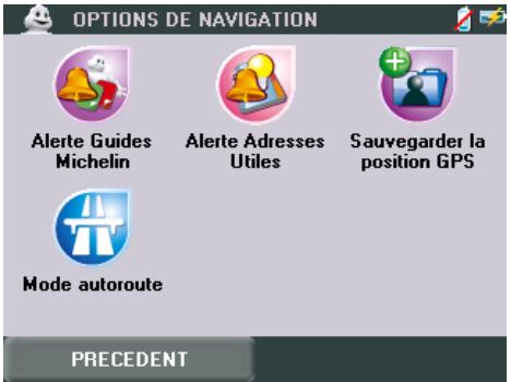 VIAMICHELIN NAVIGATION VERSION 7 - OPTIONS DE NAVIGATION - 1
