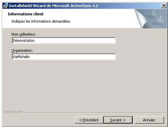 VIAMICHELIN NAVIGATION VERSION 7 - INSTALLATION MICROSOFT ACTIVESYNC - 3