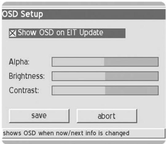 DREAM MULTIMEDIA DM 7000-S - Affichage sur écran (OSD) - 1