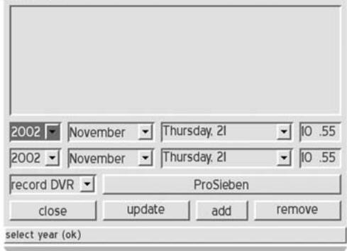 DREAM MULTIMEDIA DM 7000-S - Timer list - 1