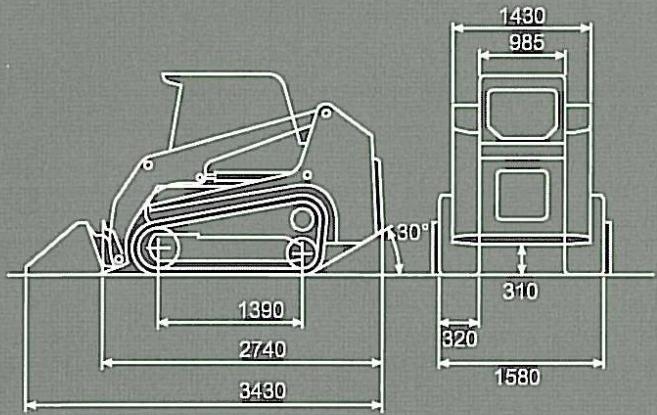 TAKEUCHI TL 230 - Dimensions - 4