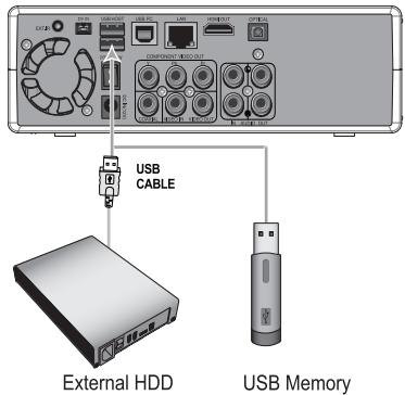 WE DIGITAL WE RECORD - Connexion au HDD externe en USB ou USB mémoire (2 ports) - 1