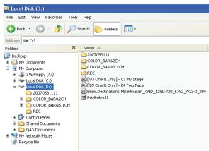 WE DIGITAL WE RECORD - En tant que HDD externe - connexion du HMR au PC grâce au port USB prévu à cet effet - 1
