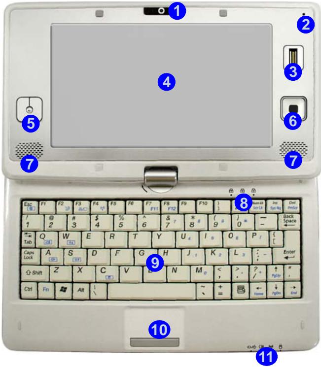 WE DIGITAL WE SURF - Carte du système : Vue de face avec l'écran LCD ouvert - 2