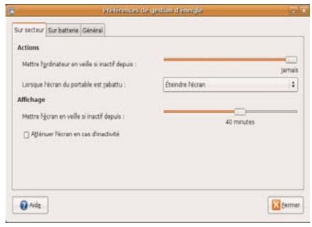 WE DIGITAL WE SURF - Caracteristiques de gestion de l'alimentation - 1
