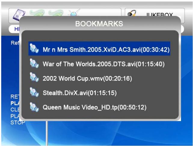 WE DIGITAL FULL TFT HDMI H264 - Liste des signets - 2