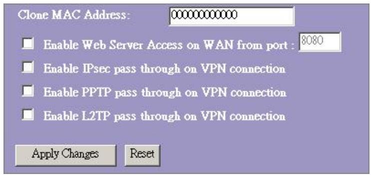 VIVANCO WLAN ROUT 54-N - Configurações mais frequentes para o interface WAN - 1