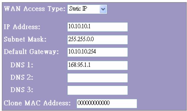 VIVANCO WLAN ROUT 54-N - Modalità Static IP - 1