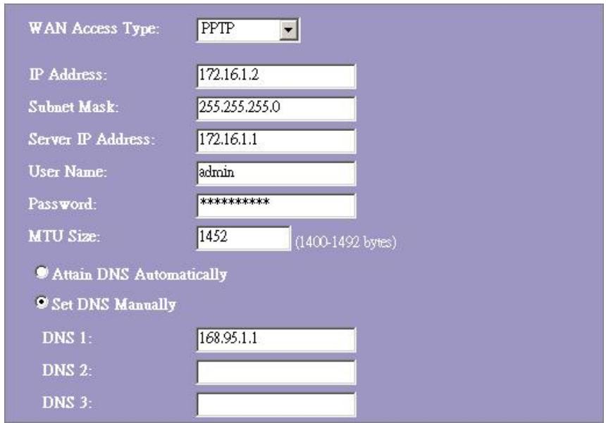VIVANCO WLAN ROUT 54-N - Mode PPTP - 1