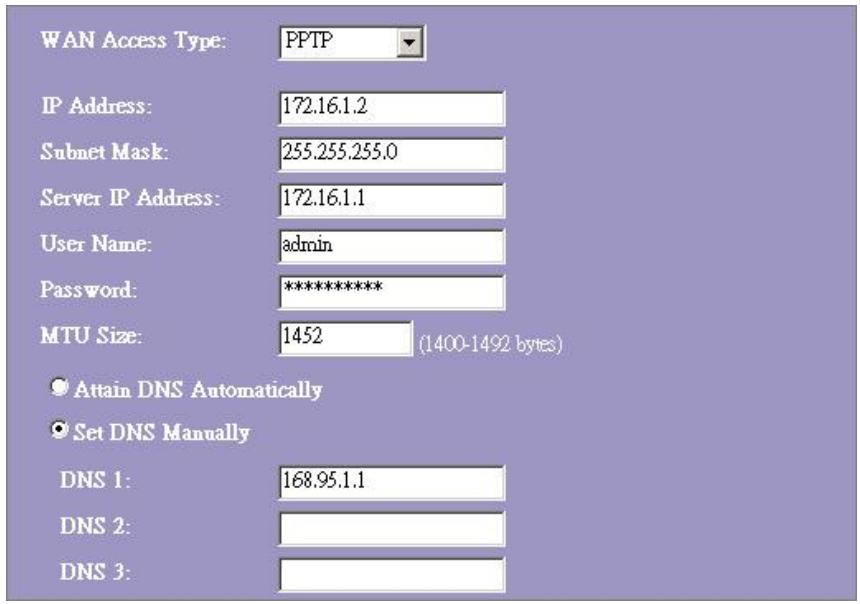 VIVANCO WLAN ROUT 54-N - Tryb PPTP - 1