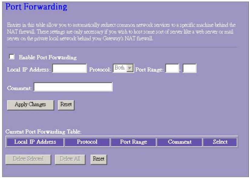 VIVANCO WLAN ROUT 54-N - Réacheminement des ports (port forwarding) - 1