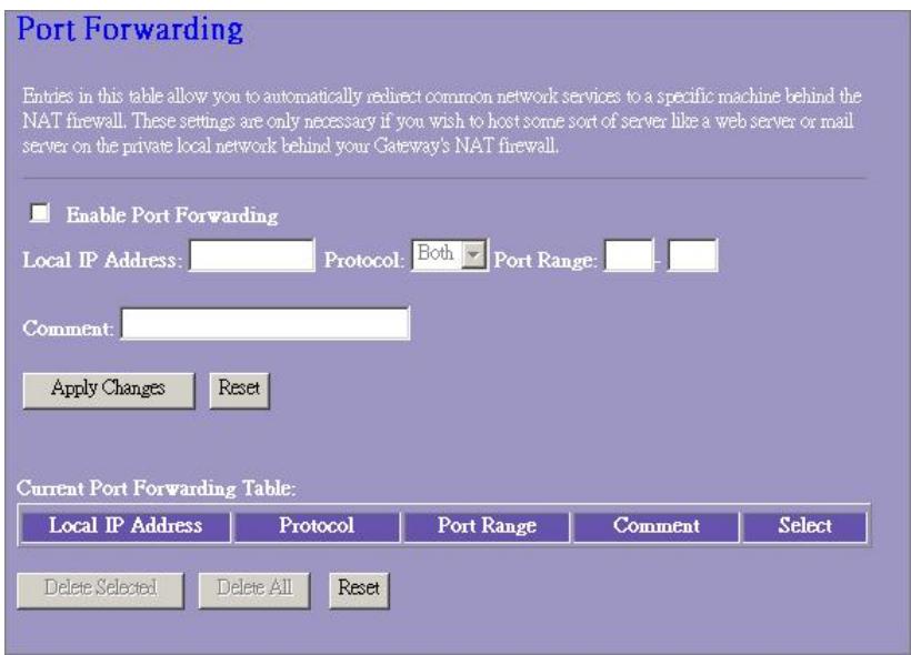 VIVANCO WLAN ROUT 54-N - Port Forwarding - 1