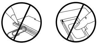 FRANKLIN BQF-440 - - Do not touch the metal contacts on the cards. - 1