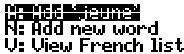 FRANKLIN BQF-440 - ▶ Adding Entered Words - 1