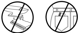 FRANKLIN BQF-440 - - Do not touch the metal contacts on the cards. - 2
