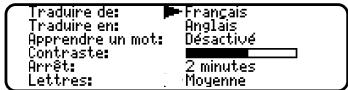 FRANKLIN DFL-3034 - Modification des paramètres - 1