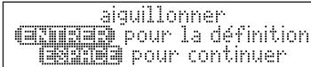 FRANKLIN DFL-450 - Sélectionnez le choix désiré et appuyez sur ENTRE. - 1
