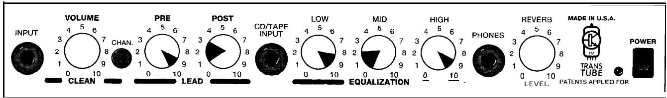 PEAVEY AUDITION 110 - TONE SETTINGS - 1