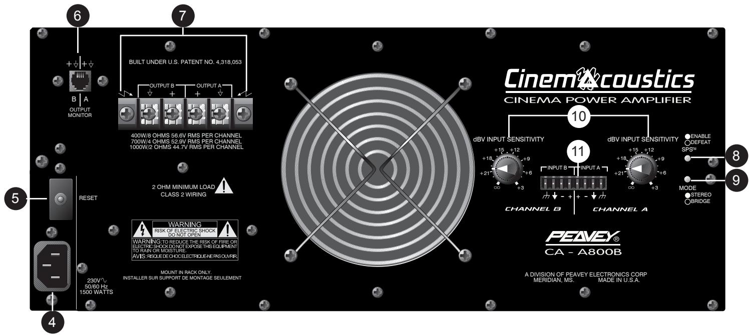 PEAVEY CA-A800B - INTERRUPTOR DE ALIMENTACIÓN DE LÍNEA - 1