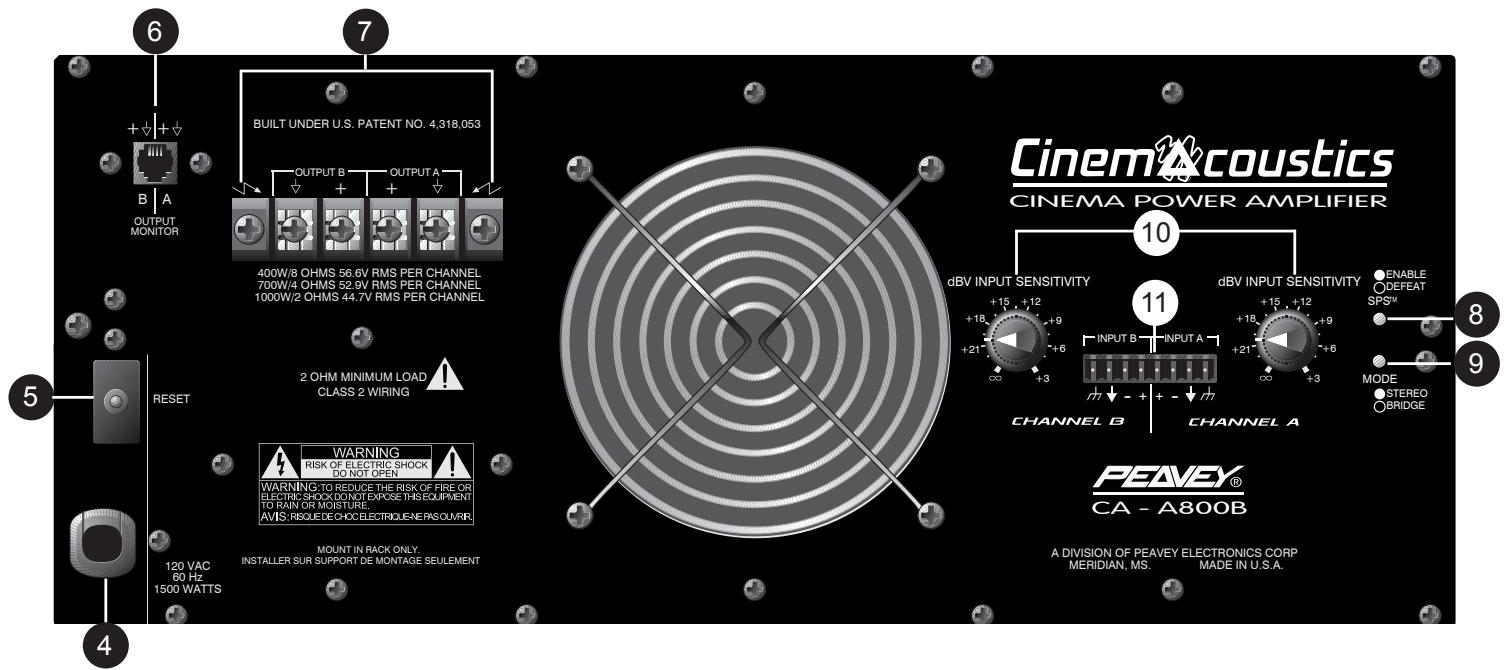 PEAVEY CA-A800B - MAINS POWER SWITCH - 1
