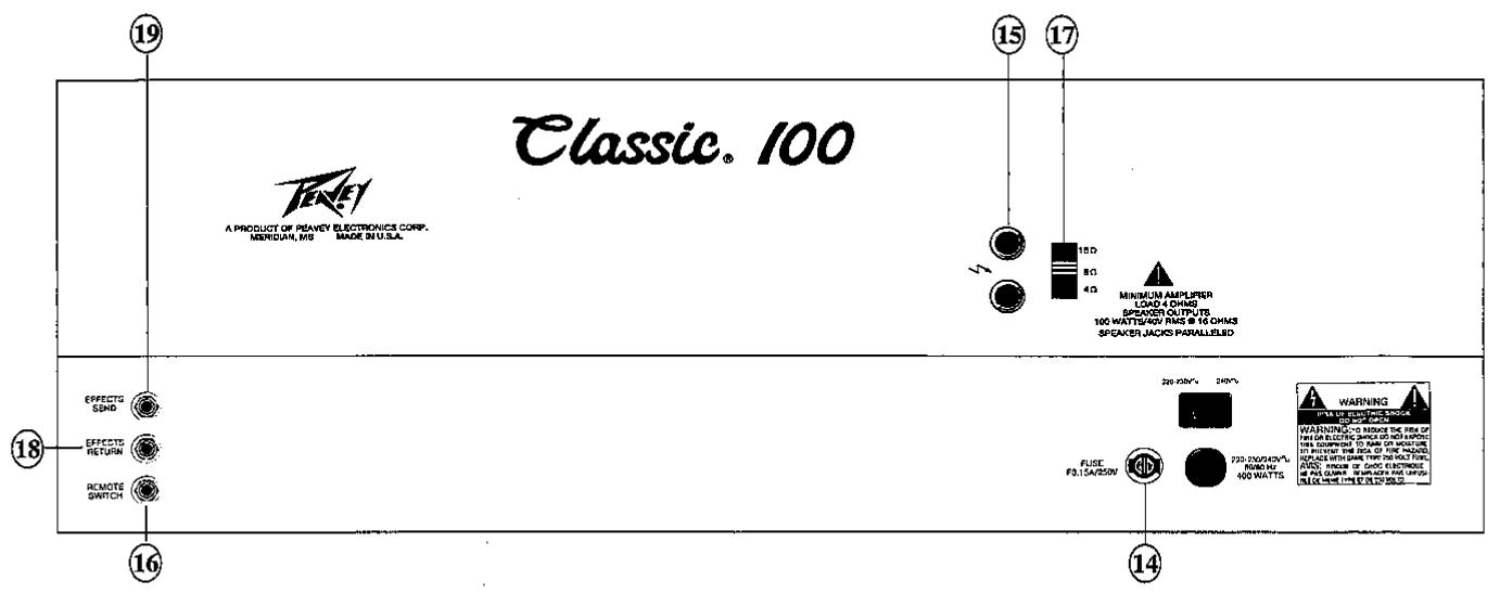 PEAVEY CLASSIC 100 - NORMAL INPUT (Entrée normale) (13) - 1