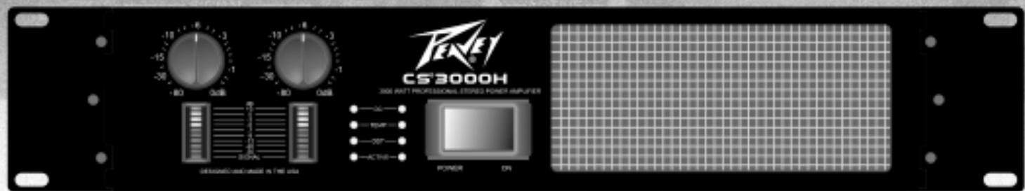 PEAVEY CS 3000H - CS3000H Operations Manual Power Amplifier - 1