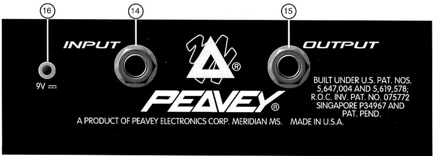 PEAVEY DIRTY DOG - SELECTION DES CANAUX: - 1