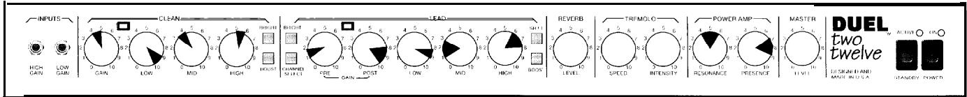 PEAVEY DUEL 212 - TONE SETTINGS - 4
