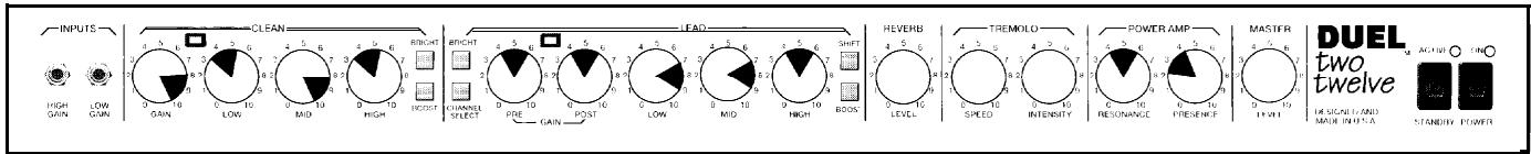 PEAVEY DUEL 212 - TONE SETTINGS - 3